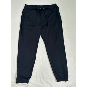 Mondetta Outdoor Project Mens Black Athletic Joggers Tapered Zip Cuff Pants L
